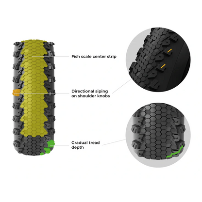Pneumatico VITTORIA TERRENO XC RACE 29x2.25 Graphene/Silica Tubeless Ready Flessibile Nero