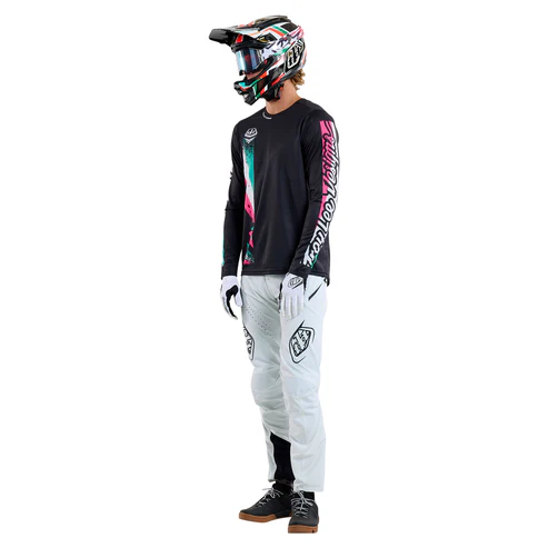 TROY LEE DESIGNS SPRINT FULL PULL Maglia a maniche lunghe nera 2025