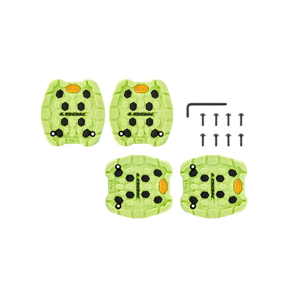 Inserti per pedali piatti Look Trail Grip Lime (x4)