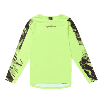 Maglia TROY LEE DESIGNS SKYLINE CHILL ROCKSLIDE Maniche Lunghe Gialla