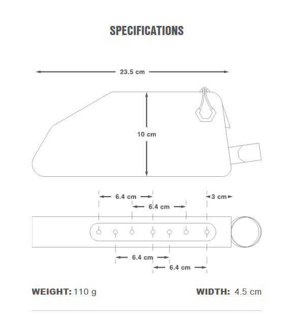 Borsa da telaio APIDURA EXPEDITION BOLT ON TOP TUBE PACK 1 L Nero