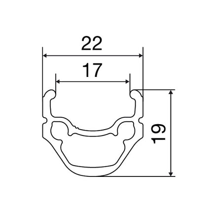 Paio di Ruote MAVIC CROSSRIDE UB 26" 9x100mm/9x135mm