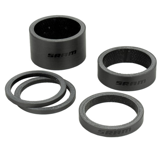Distanziatori per sterzo SRAM in carbonio nero