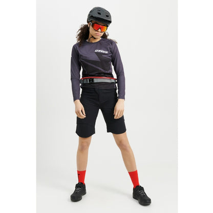 Maglia USWE BERG MTB Maniche Lunghe Donna Nero