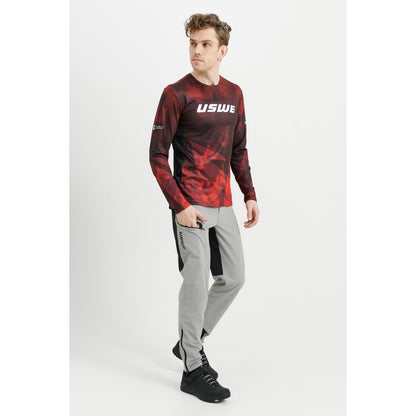 Maglia USWE LUFTIG MTB Maniche Lunghe Rossa