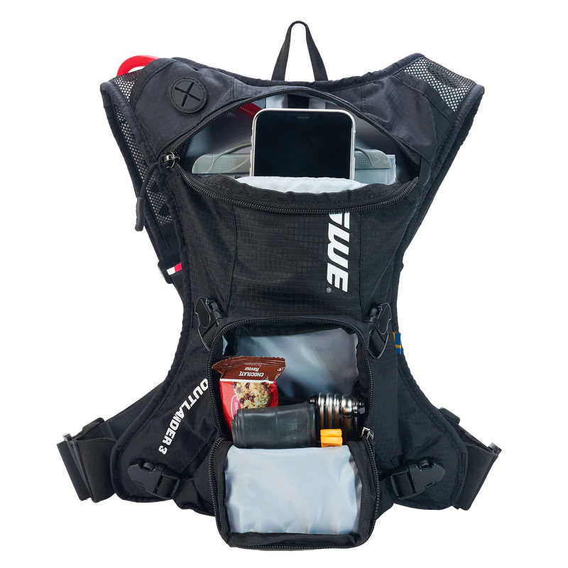 Zaino idratante USWE OUTLANDER JR 3 L per bambini, nero