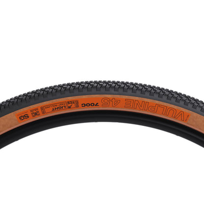 Pneumatico WTB VULPINE TCS LIGHT FAST ROLLING DUAL DNA SG2 120tpi 700x45c Tubeless Ready Beige