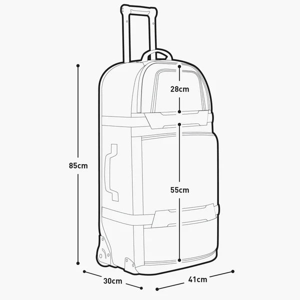Valigia EVOC WORLD TRAVELLER 125L Nero/bianco
