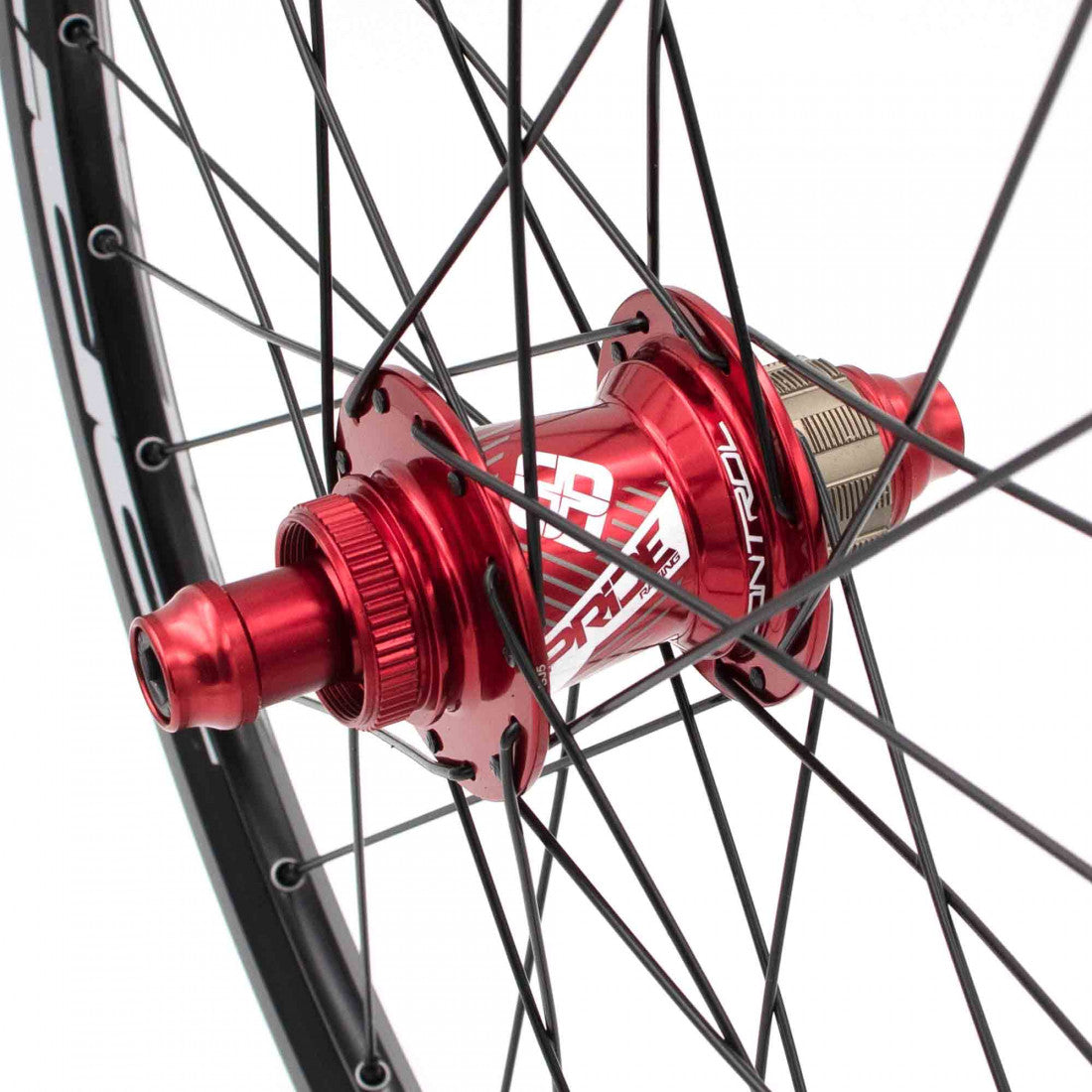 Coppia di Ruote PRIDE 20" (451mm) Control V1 Disc Assi 10/15mm Rosso