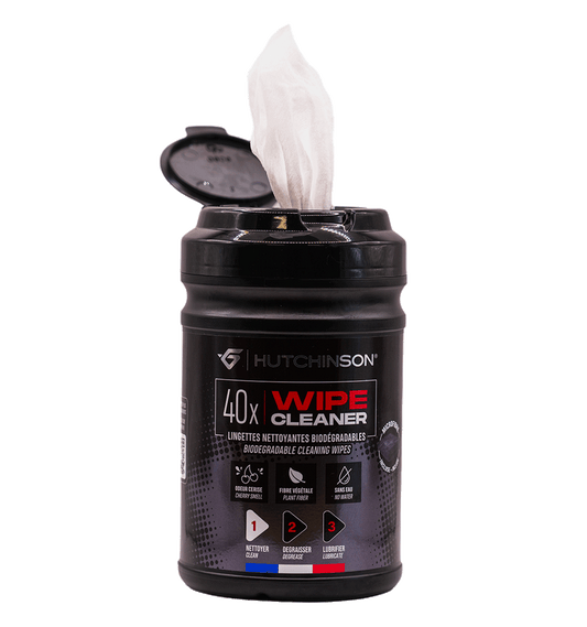 Salviette detergenti HUTCHINSON WIPE CLEANER (x40) + 1 panno in microfibra Cleaner