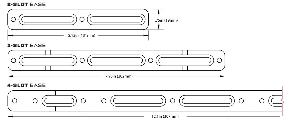 Base di montaggio a 2 slot B-RAD di Wolf Tooth