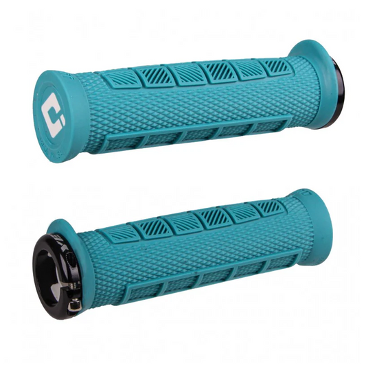Manopole ODI ELITE PRO V2.1 Lock-on 130 mm Turchese